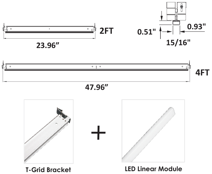 JRTDL Series T-Grid LED Lighting System