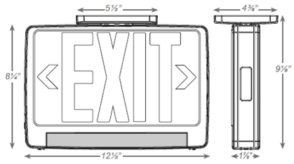 JESC-LG Exit Sign Combo With Light Guide