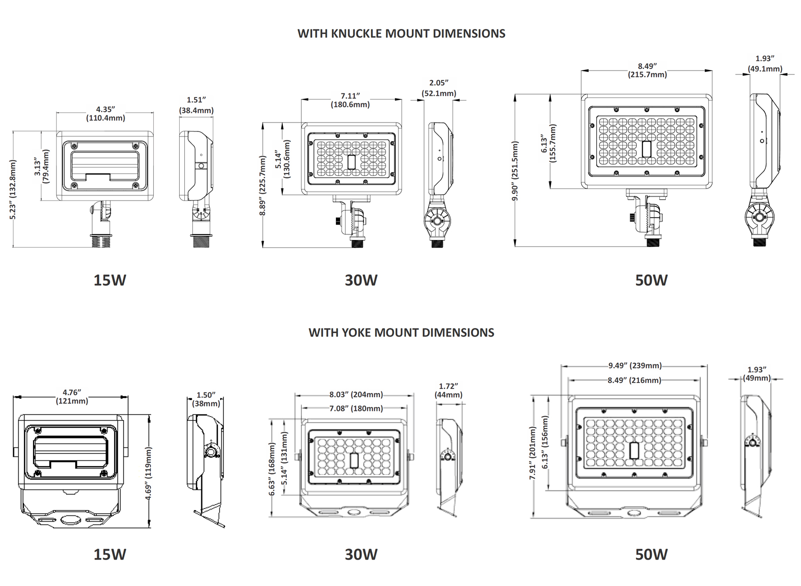 JFL-CS CCT Selectable Floodlight Low Wattage (15W-50W)